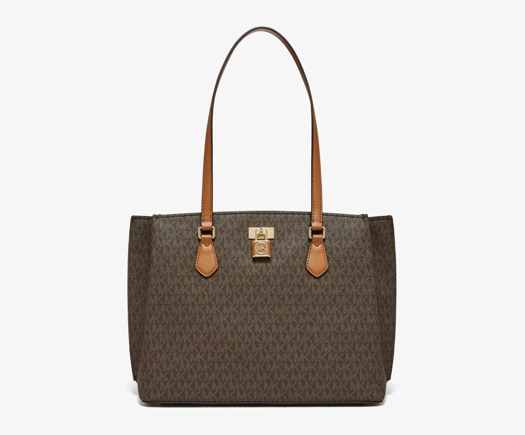 Ruby Large Top-Zip Tote (Brown/Acorn)